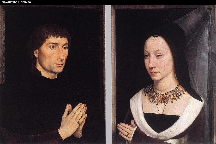 MEMLING, Hans Tommaso Portinari and his Wife wh